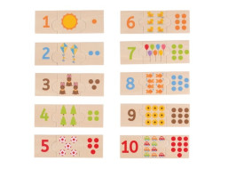 Bigjigs Toys Edukatívne puzzle počítanie