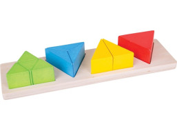 Bigjigs Toys Vkladacie puzzle zlomky trojuholníky