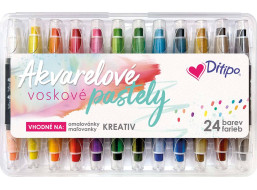 Akvarelové voskové pastely