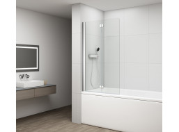 Polysan ROTA vaňová zástena skladacia 900mm, číre sklo FA900