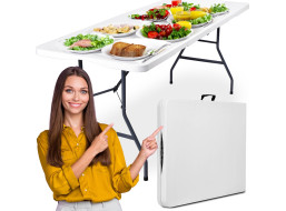 Cateringový stôl BALI White 180 cm - biely