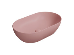 GSI PURA keramické umývadlo na dosku 60x37cm, blush mat 883424