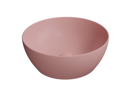 GSI PURA keramické umývadlo na dosku, priemer 42cm, blush mat 885124