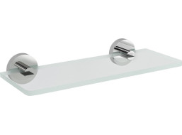 Sapho X-ROUND sklenená polica 300mm, chróm / číre sklo XR009-13