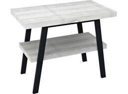 Sapho TWIGA umývadlový stolík 80x72x50 cm, čierna mat/dub starobiely VC442-80-5