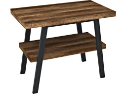 Sapho TWIGA umývadlový stolík 100x72x50 cm, čierna mat/dub tmavý VC442-100-11