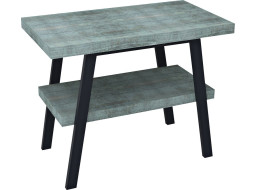 Sapho TWIGA umývadlový stolík 100x72x50 cm, čierna mat/aquamarine VC442-100-6