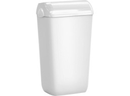 MARPLAST COLORED odpadkový kôš nástenný s vekom 23l, ABS, Soft Touch, biela A74201-1