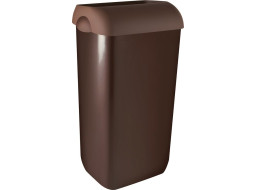 MARPLAST COLORED odpadkový kôš nástenný s vekom 23l, ABS, Soft Touch, hnedá A74201MA-1