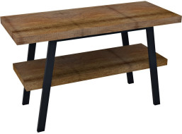 Sapho TWIGA umývadlový stolík 120x72x50 cm, čierna mat/old wood VC453-120-8