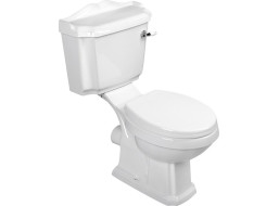 Aqualine ANTIK WC kombi retro + sedátko, biela AK107-01