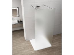 Polysan ESCA CHROME jednodielna sprchová zástena do priestoru, matné sklo, 1100 mm ES1111-05