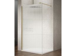 Gelco VARIO GOLD MATT jednodielna sprchová zástena na inštaláciu k stene, sklo nordic, 700 mm GX1570-10