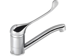 Bruckner HOFFER stojanková umývadlová batéria, otočné ramienko, lekárska páka, chróm 424.004.1
