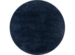Kusový koberec Shaggy Teddy Navy kruh