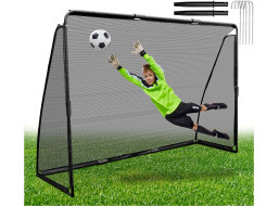 Futbalová bránka GETAFE 240x170 cm - čierna