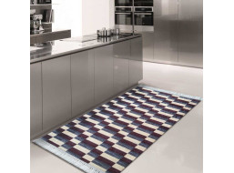 Kusový koberec BIANCA tiles - odtiene fialovej/modrej