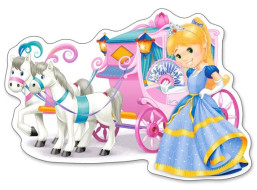 CASTORLAND Puzzle Kočiar pre princeznú MAXI 12 dielikov