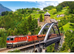 CASTORLAND Puzzle Vlak na moste 500 dielikov