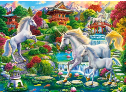 CASTORLAND Puzzle Záhrada jednorožcov 300 dielikov