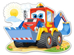 CASTORLAND Puzzle Veselý bager MAXI 12 dielikov