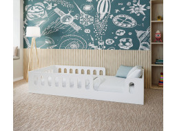 Detská Montessori posteľ TIMON - 160x80 cm - biela