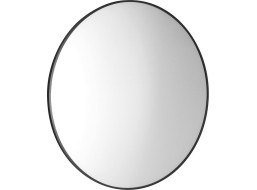 Sapho AROWANA okrúhle zrkadlo v ráme ø 90cm, čierna mat AWB090