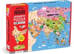Mudpuppy Zemepisné puzzle Mapa Ázie 70 dielikov