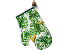 Kuchynská rukavica SPRING Jungle 17x28 cm - Zelené listy