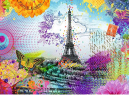 RAVENSBURGER Puzzle Pohľadnica z Paríža 500 dielikov