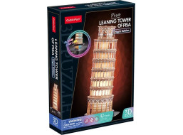 CUBICFUN Svietiace 3D puzzle Nočná edícia: Šikmá veža v Pise 42 dielikov