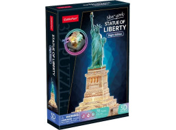 CUBICFUN Svietiace 3D puzzle Nočná edícia: Socha Slobody 79 dielikov