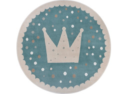 Detský koberec Adventures 105970 Cream Blue kruh