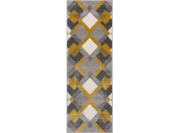 Behúň Hand Carved Nimbus Grey/Ochre