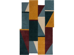 Ručne všívaný kusový koberec Abstract Shuffle Shaped Multi