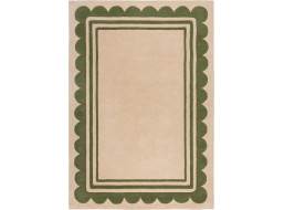 Ručne všívaný kusový koberec Lois Scallop Green