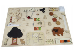 Interaktívna detská tabuľa JESENNÉ LES - 75x50 cm - prírodná