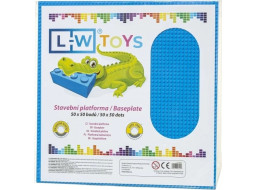LW Toys Veľká podložka na stavanie 50x50 bodov modrá