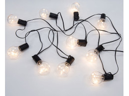 Solight vonkajšia reťaz s dekoratívnym LED žiarovkami, 10x micro LED, žiarovka, 3m, 3xAA