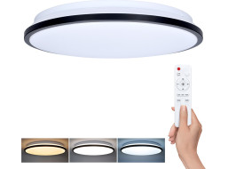 Solight LED osvetlenie s diaľkovým ovládačom Jamil, 48W, 3360lm, 40cm, zmena chromatickosti, stmievateľné