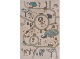 Detský koberček Adventures 105972 Cream Brown Grey