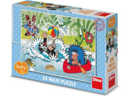 Dino Puzzle Krtko vo vode 24 dielikov maxi