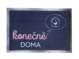 Rohožka Konečne DOMA 40x60 cm