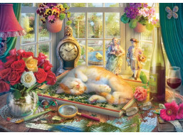 SCHMIDT Puzzle Skladanie s mačkou 1000 dielikov