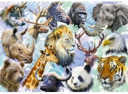 ALIPSON Puzzle Zvieracie hlavy 500 dielikov