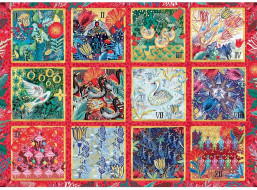 GIBSONS Puzzle 12 dní do Vianoc 1000 dielikov