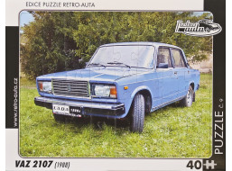 RETRO-AUTA Puzzle č.09 VAZ 2107 (1988) 40 dielikov