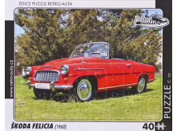 RETRO-AUTA Puzzle č.10 Škoda Felicia (1960) 40 dielikov