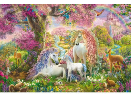 SCHMIDT Puzzle Kvety a jednorožce 150 dielikov