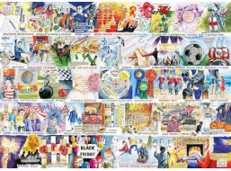 GIBSONS Puzzle Rok strávený vo Veľkej Británii 1000 dielikov